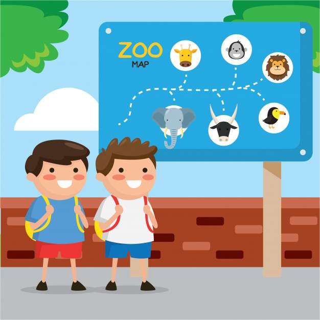 Une visite au zoo puzzle en ligne
