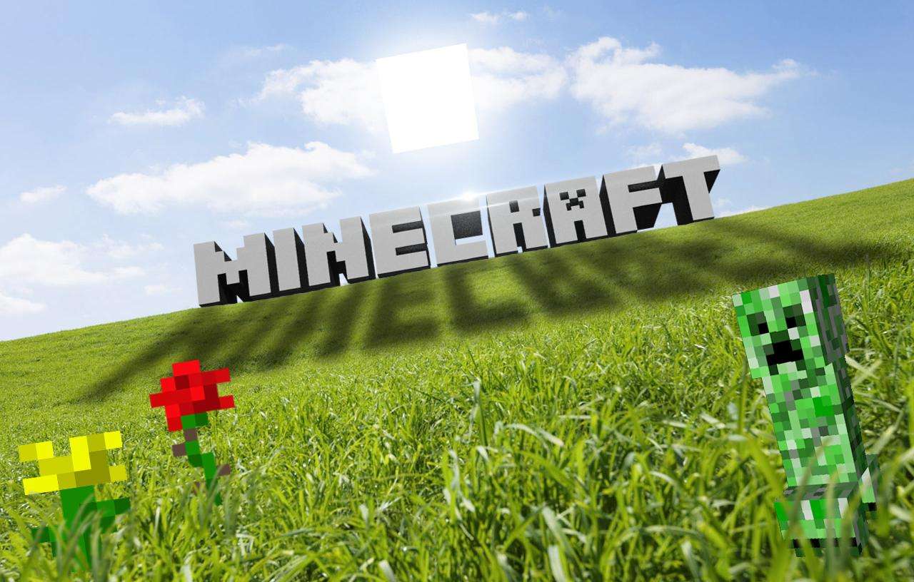 Minecraft Spring. онлайн пъзел