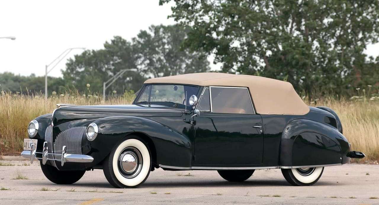 1940 Lincoln Continental Convertible. Pussel online