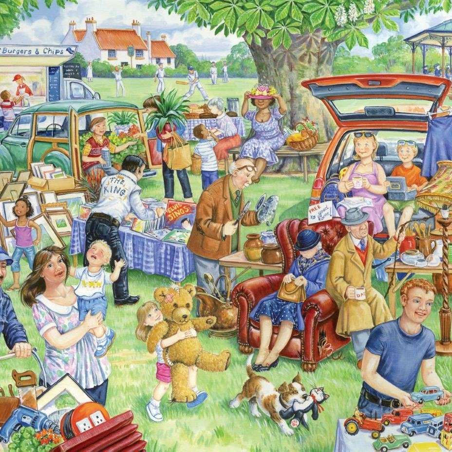 Rodinný picnic. skládačky online