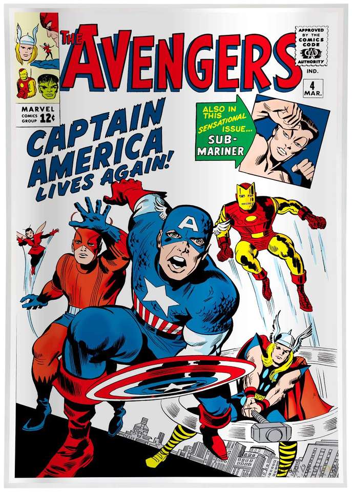 Marvel Comic Cover pussel på nätet