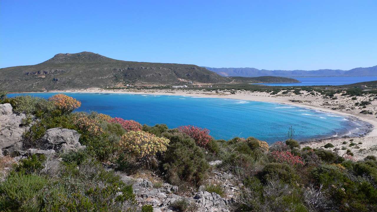 Isla griega de Elafonisos Simos Beach rompecabezas en línea