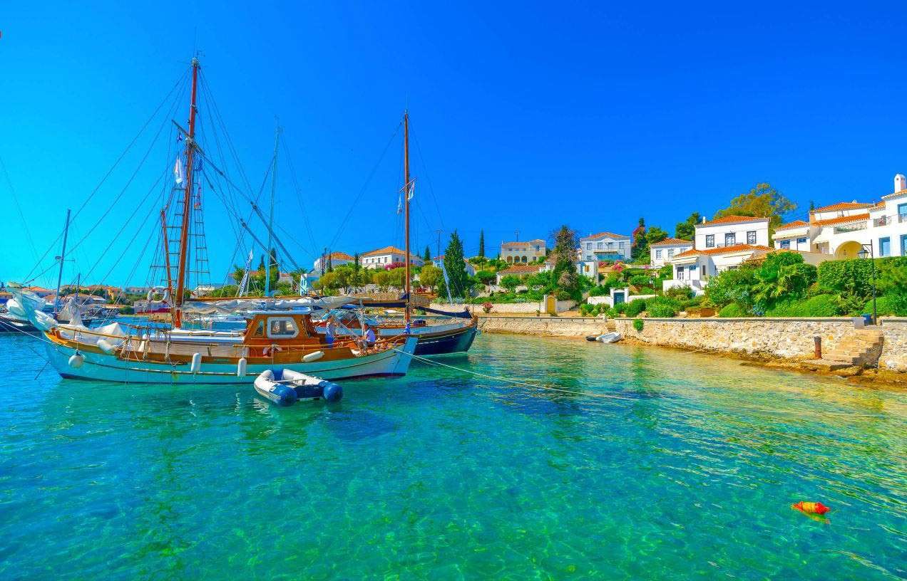 Spetses Griechische Insel Puzzlespiel online
