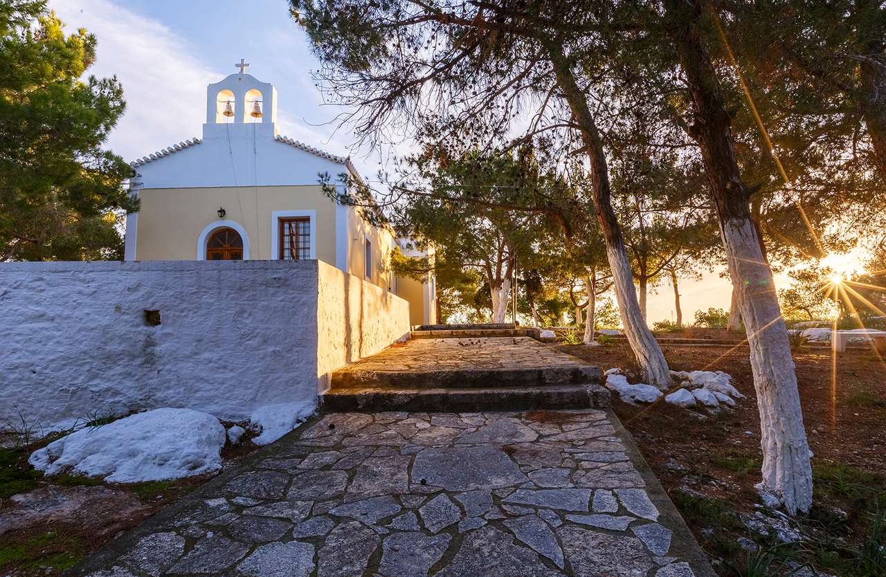 Spetses Greek Island rompecabezas en línea
