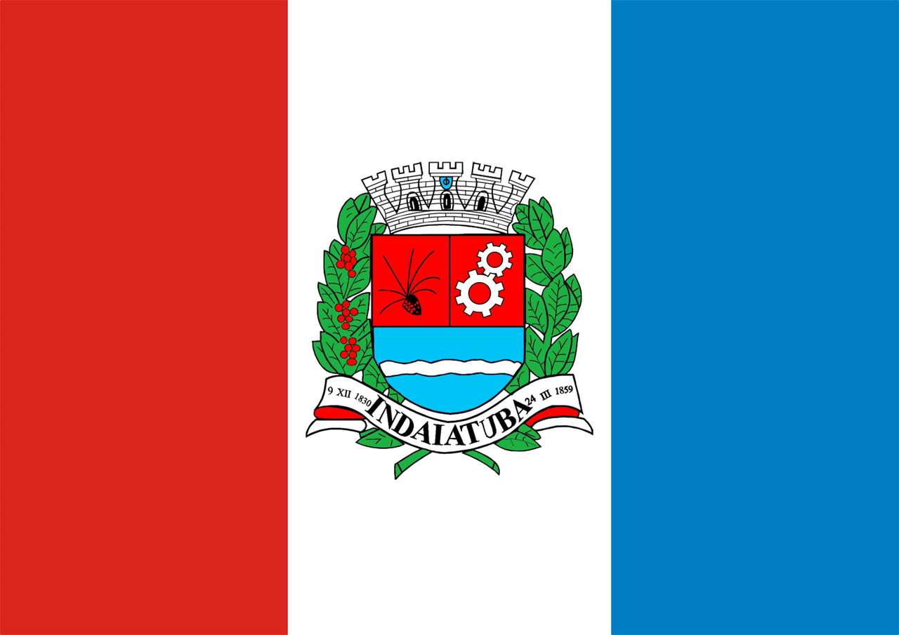 Flagge von Indaiatuba. Online-Puzzle