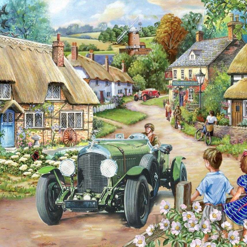 Un village de l'ancienne Angleterre puzzle en ligne