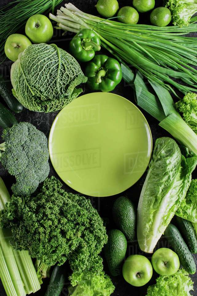Πράσινα λαχανικά παζλ online