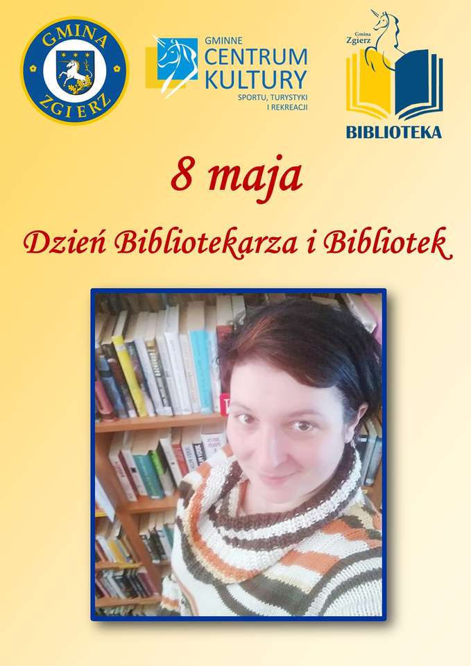Dag för bibliotekarie och bibliotek i ZGierz Commune! Pussel online