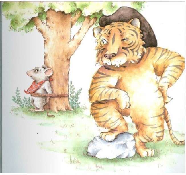 The tiger and the mouse jigsaw puzzle online