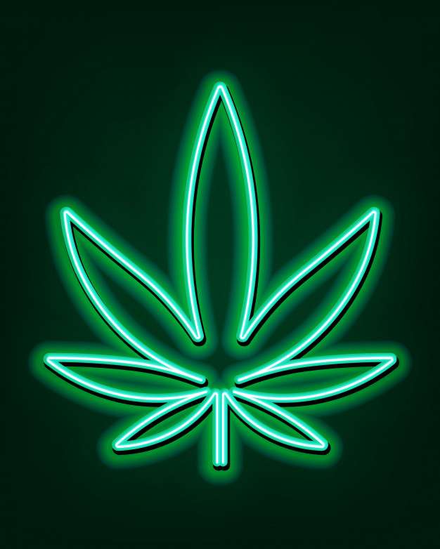 Foglia di marijuana puzzle online