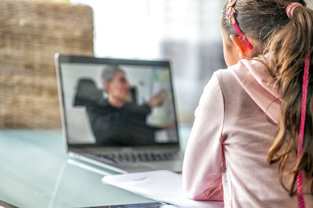 žena v růžové košili s dlouhým rukávem sedí vpředu online puzzle