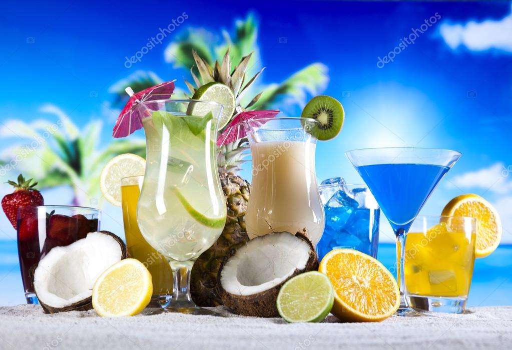 Tropické nápoje skládačky online
