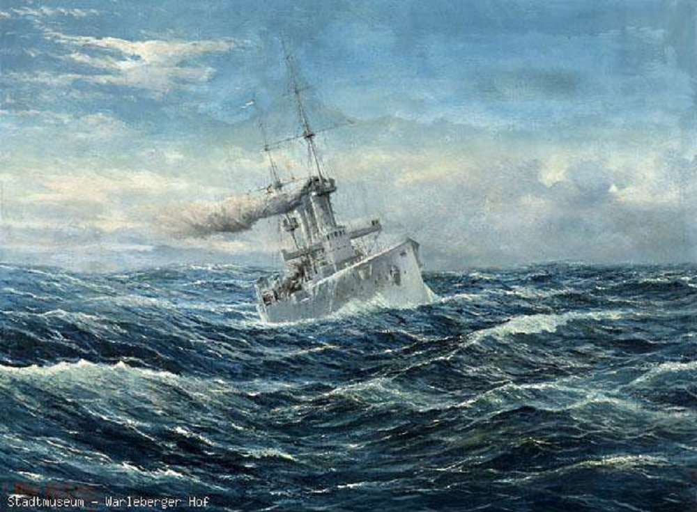 "Cruiserul Emden" al lui Otto Mueller puzzle online