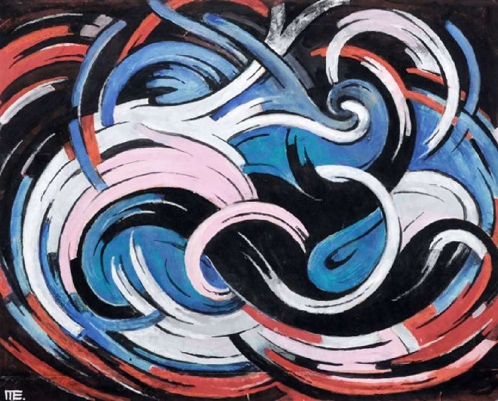 "Abstrakte" od Otto Mueller online puzzle