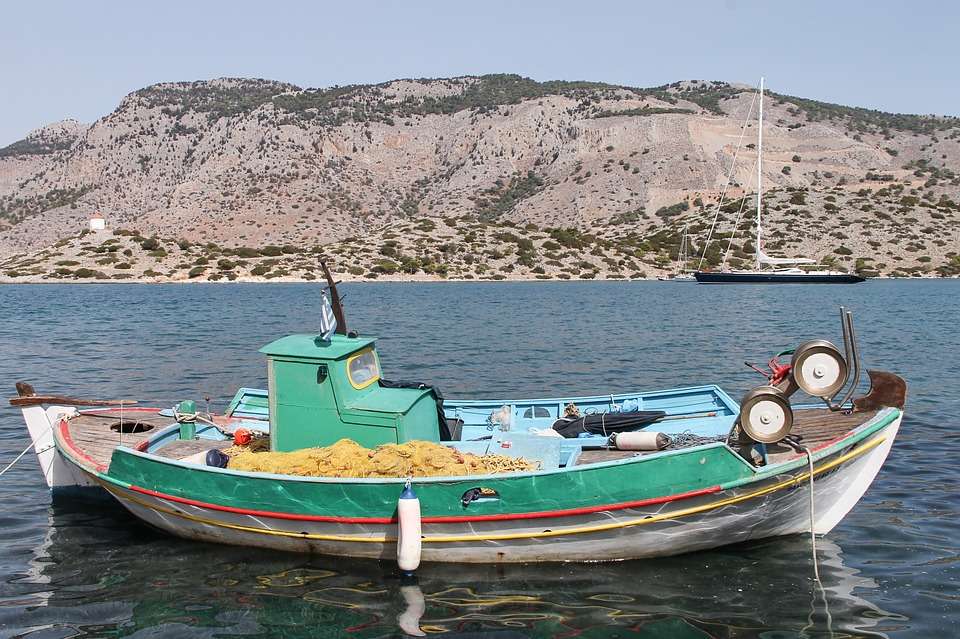 Isola greca di Poros. puzzle online