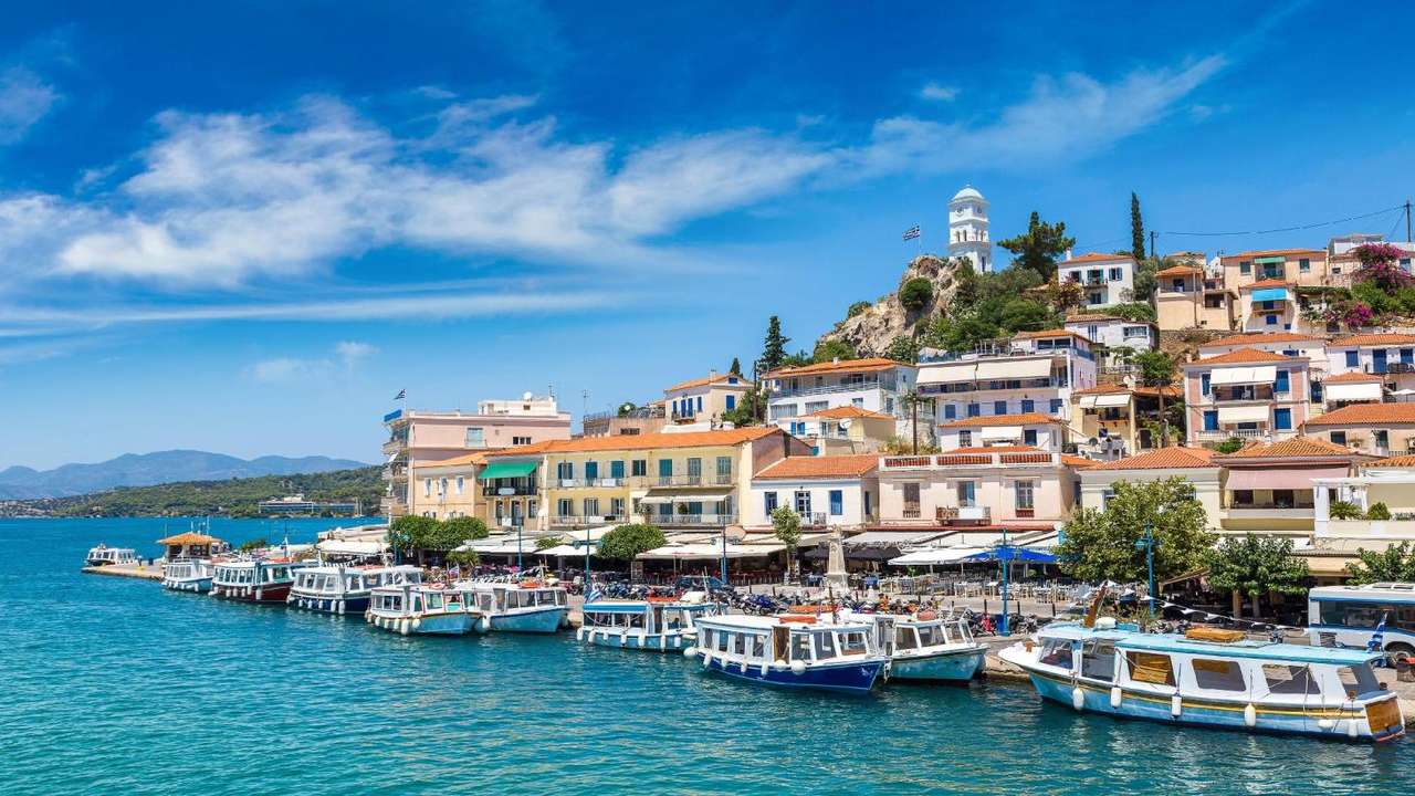 Порос Гръцки остров онлайн пъзел