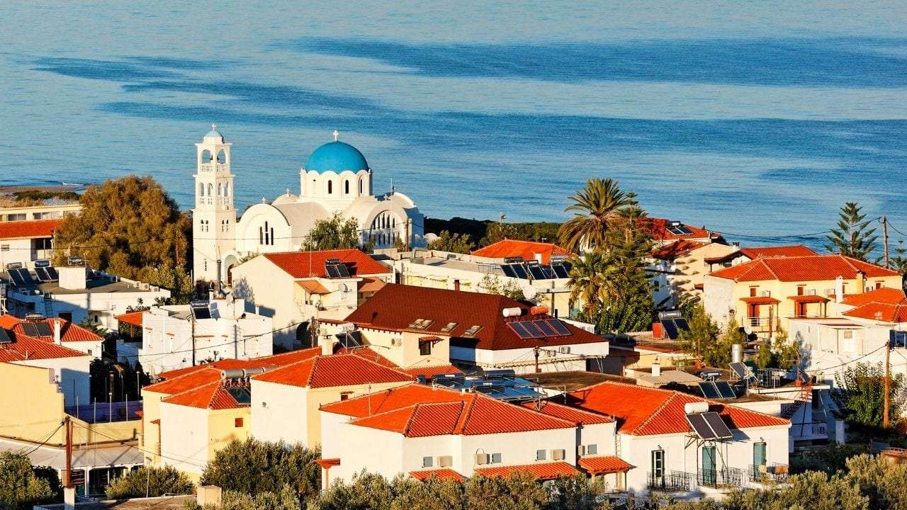 Грецький острів Агістрі пазл онлайн