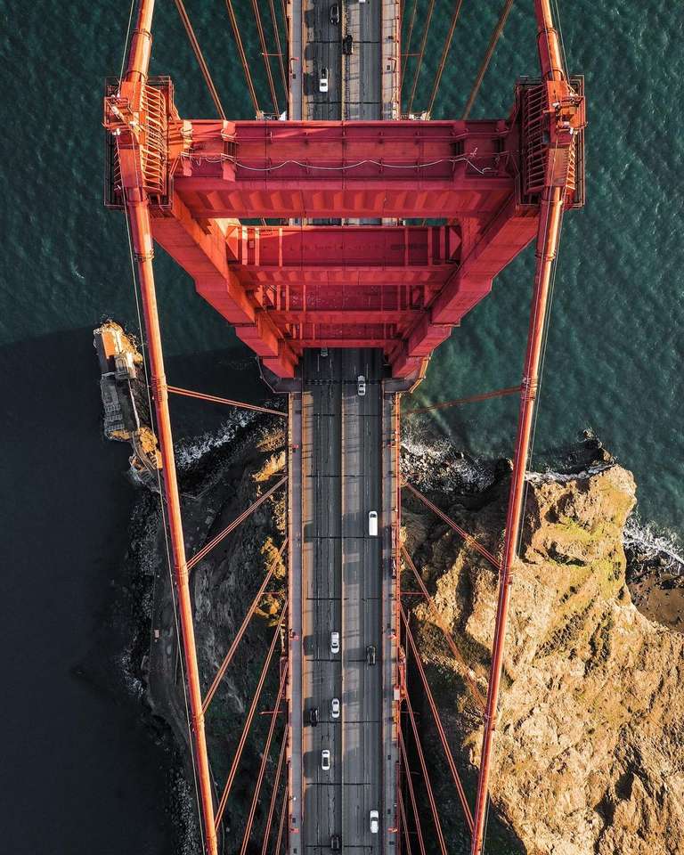 Golden Gate Bridge from above Online-Puzzle