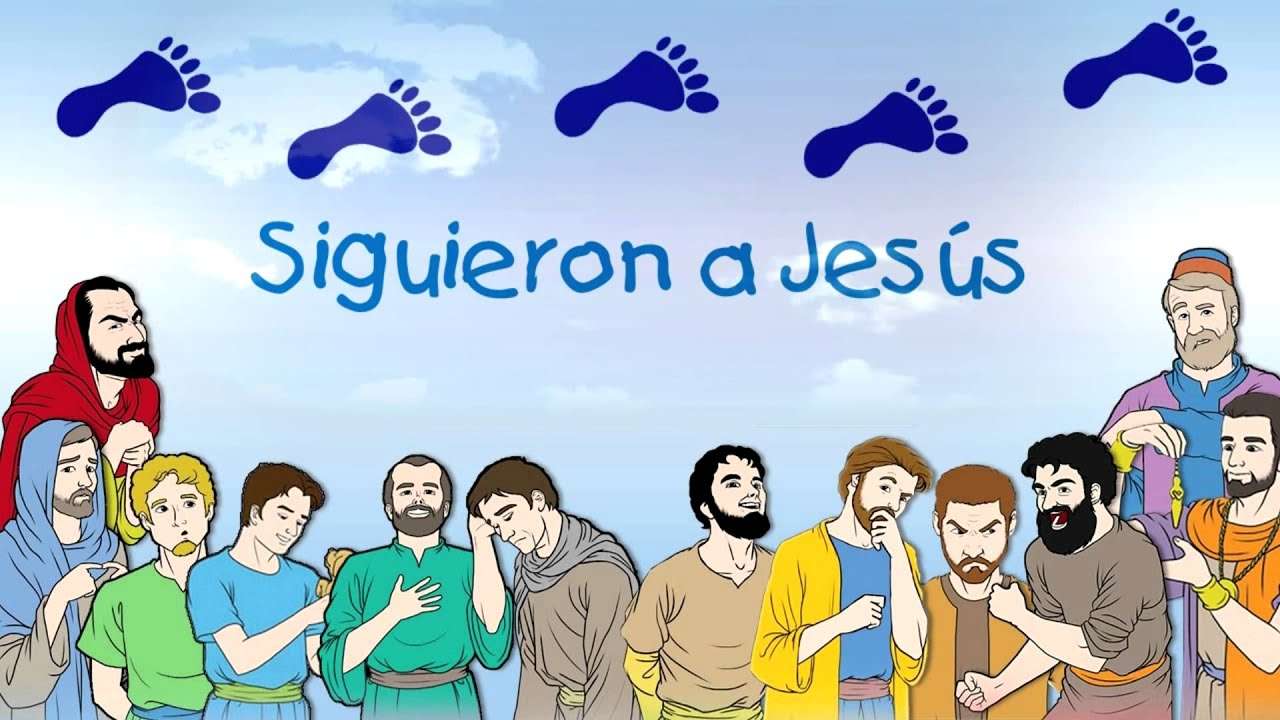 Les apôtres suivis Jésus puzzle en ligne