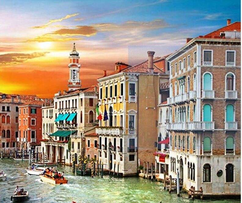 Venice Canal (Infographic) jigsaw puzzle online