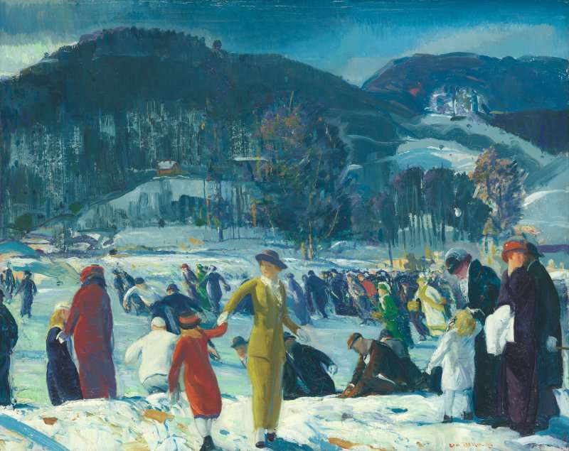 "Amore per l'inverno" (1914) George Blows puzzle online