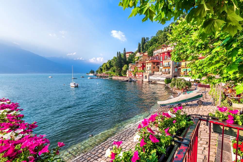 Lago di Como e la costa puzzle online
