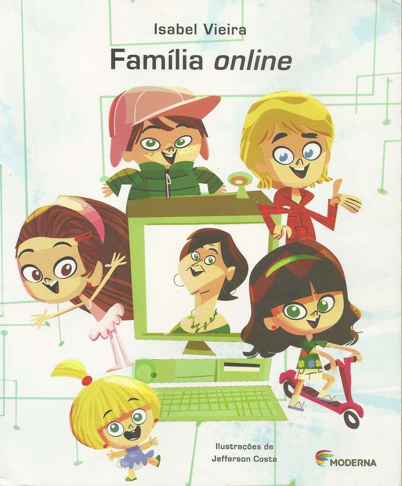 Online-familj pussel på nätet