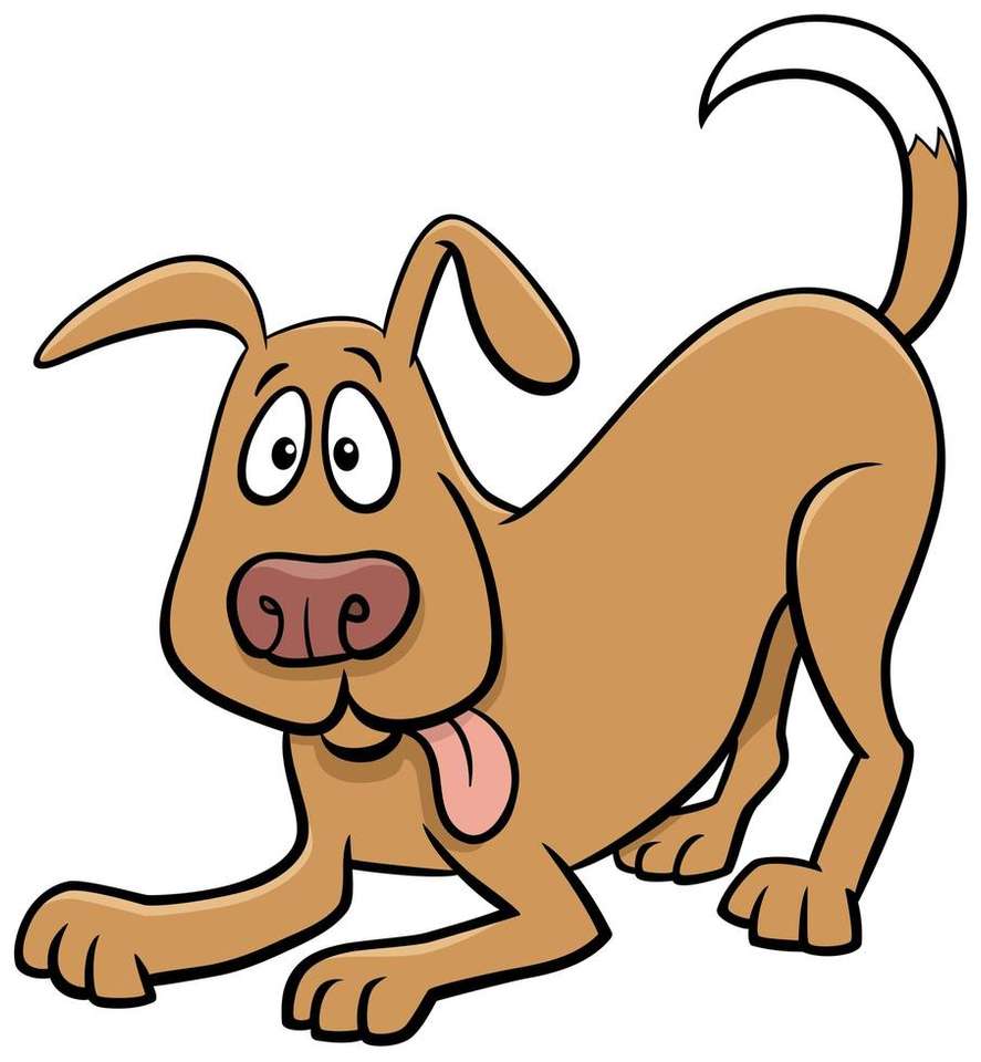 коричнева собака онлайн пазл