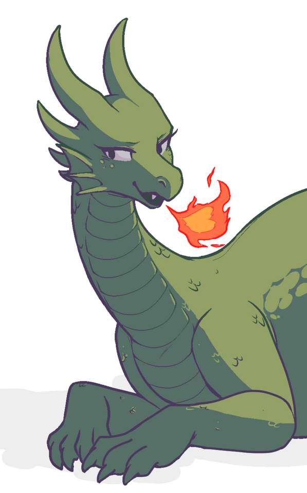 Зелен дракон онлайн пъзел
