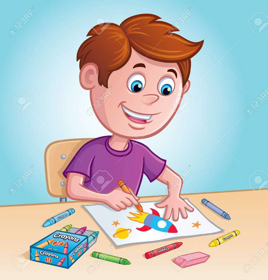 Coloring a picture puzzle jigsaw puzzle online