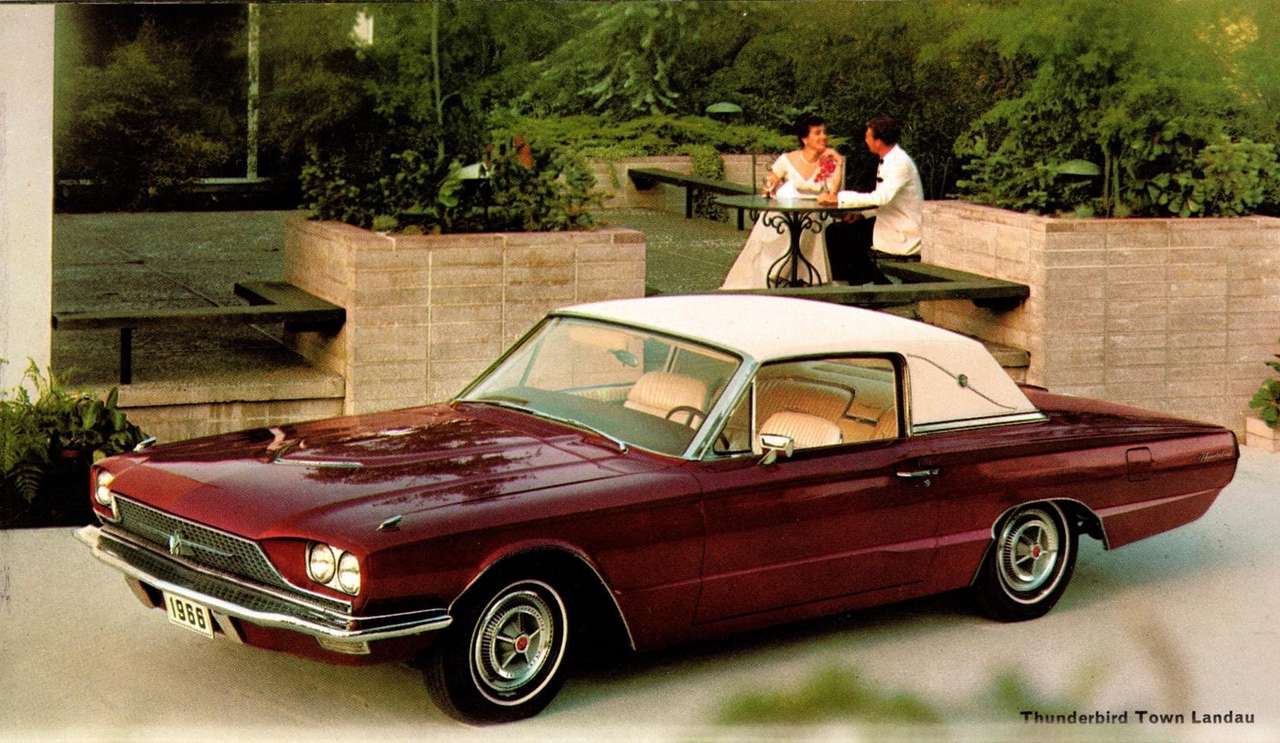 Ford Thunderbird Town Ландау 1966 року випуску пазл онлайн