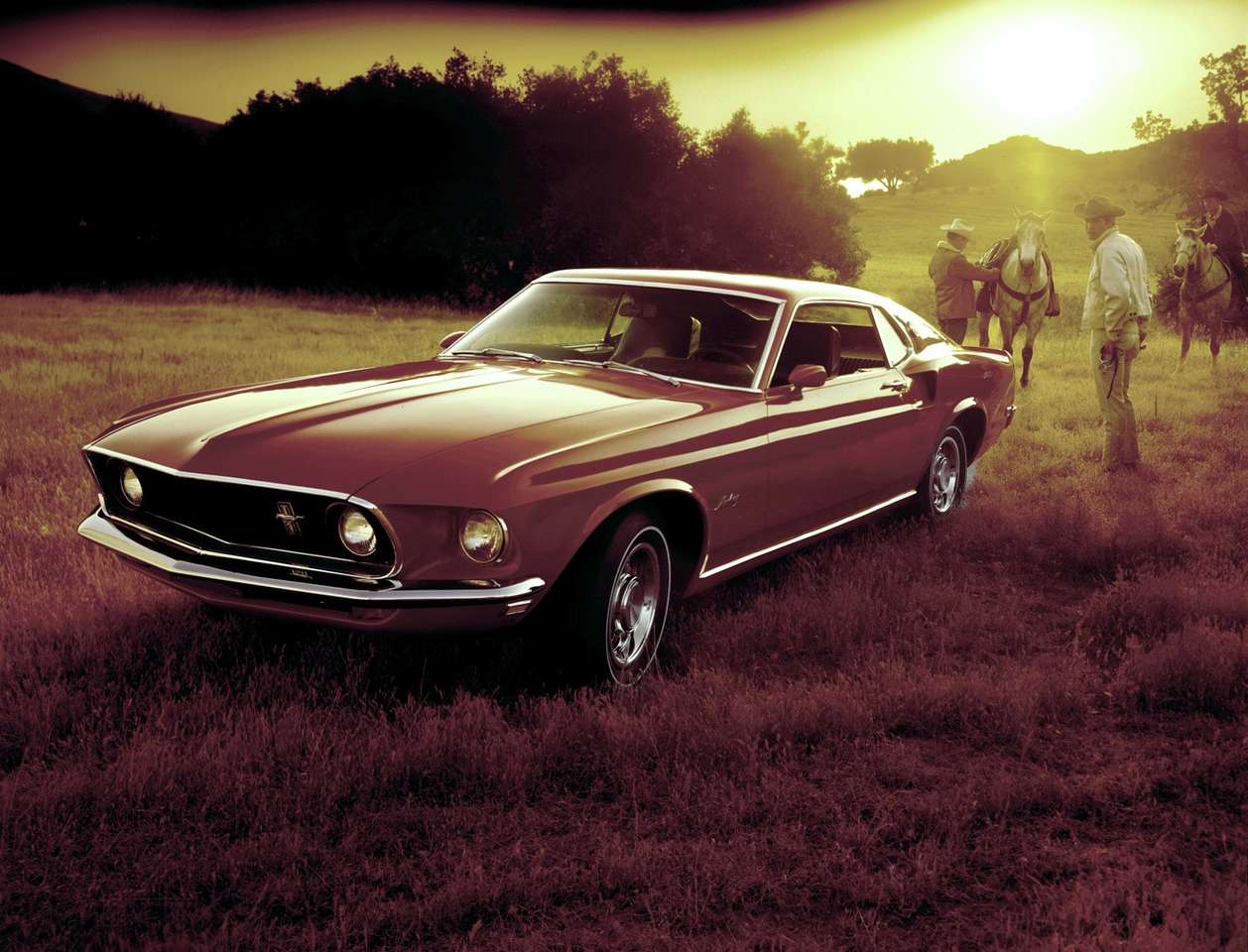 Форд Мустанг фастбек 1969 року випуску онлайн пазл