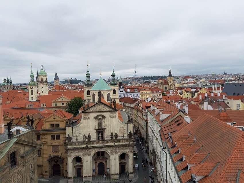 Praha z věže online puzzle