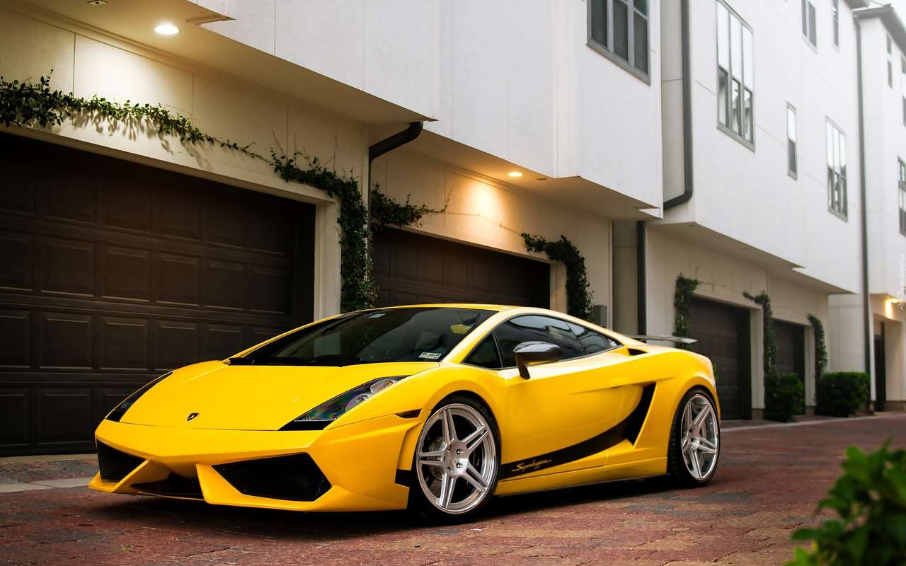 Lamborghini geel online puzzel