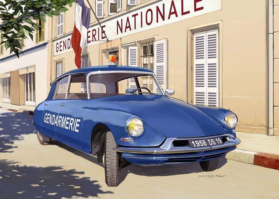 Citroen ds gendarmerie. онлайн пъзел