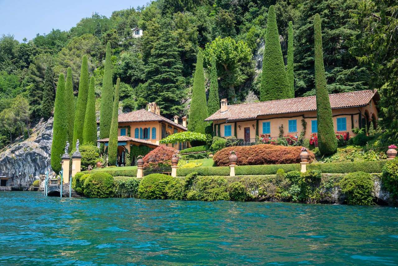 Haus am See Comer - Italien Online-Puzzle