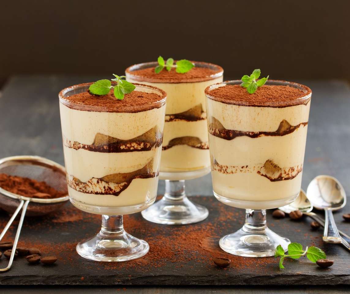 Tiramisu dessert legpuzzel online