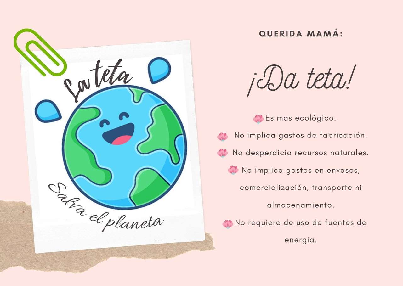 La Teta, zorg voor de planeet online puzzel