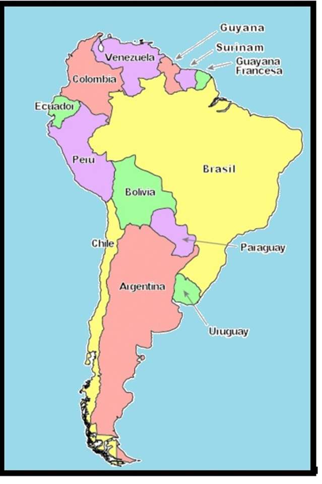 Peru en Zuid-Amerika legpuzzel online