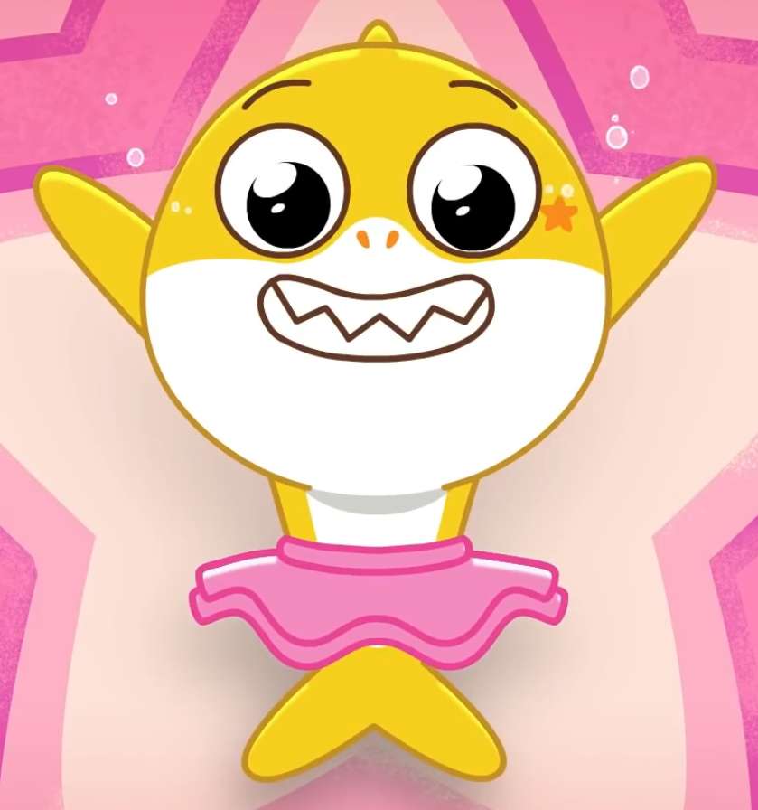 Roze tutu baby haai online puzzel