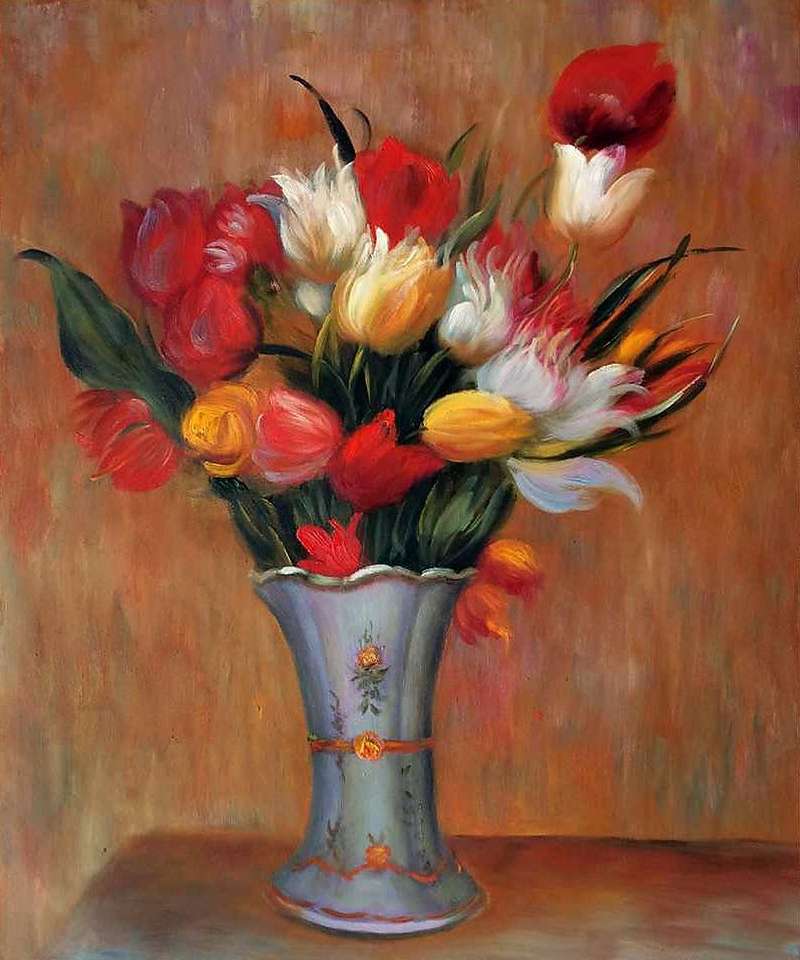 "Tulipanes" Auguste Renoir rompecabezas en línea