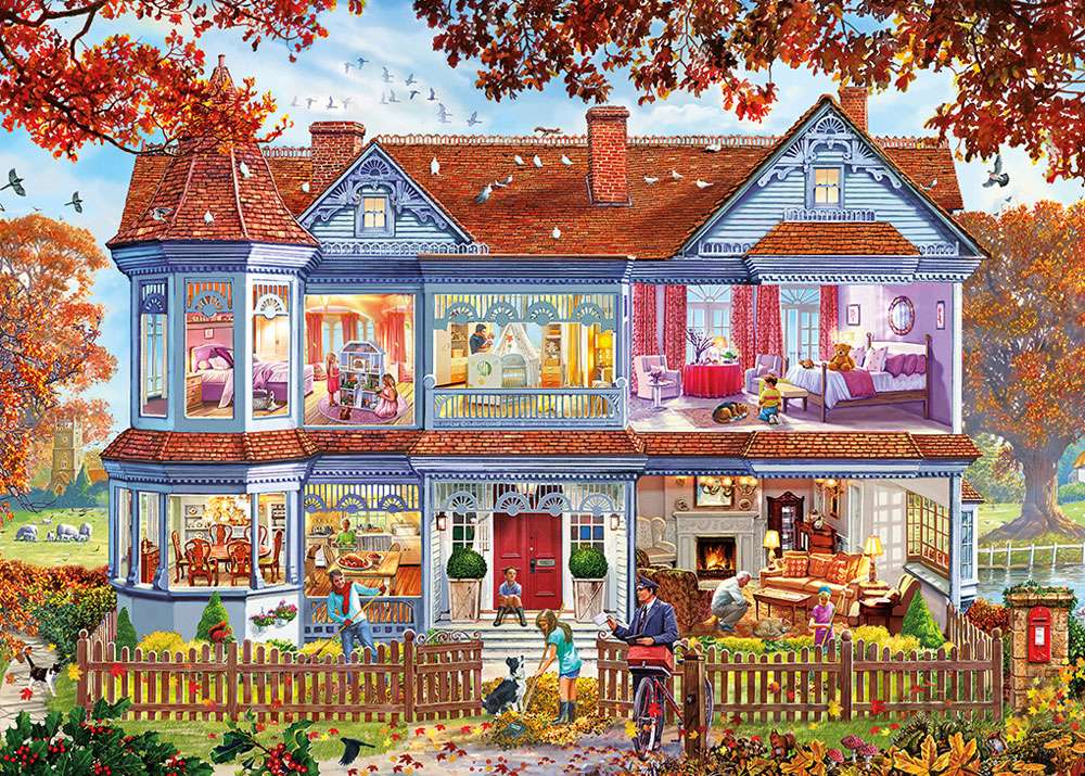 Home and postman jigsaw puzzle online