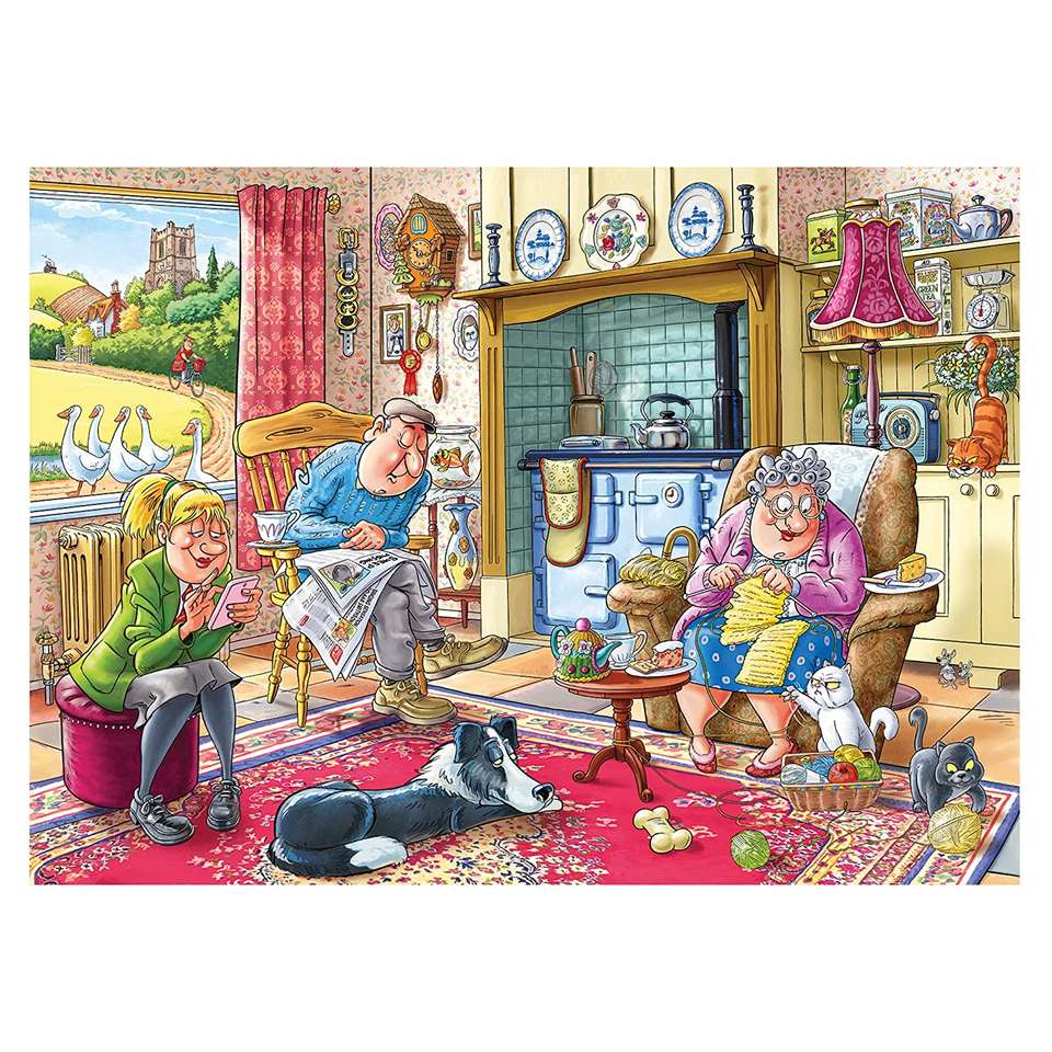 Famille de chiens puzzle en ligne