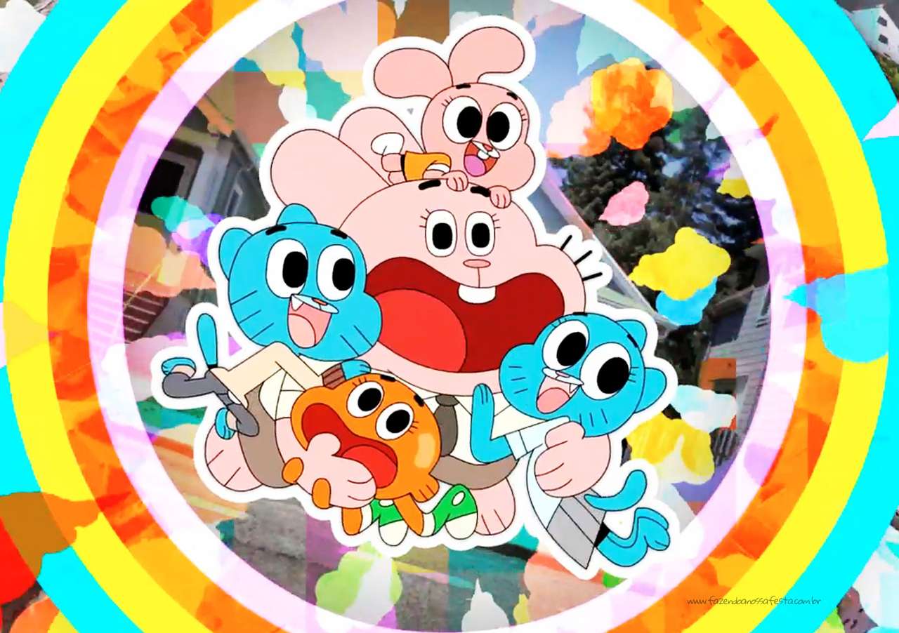 Gumball téma online puzzle