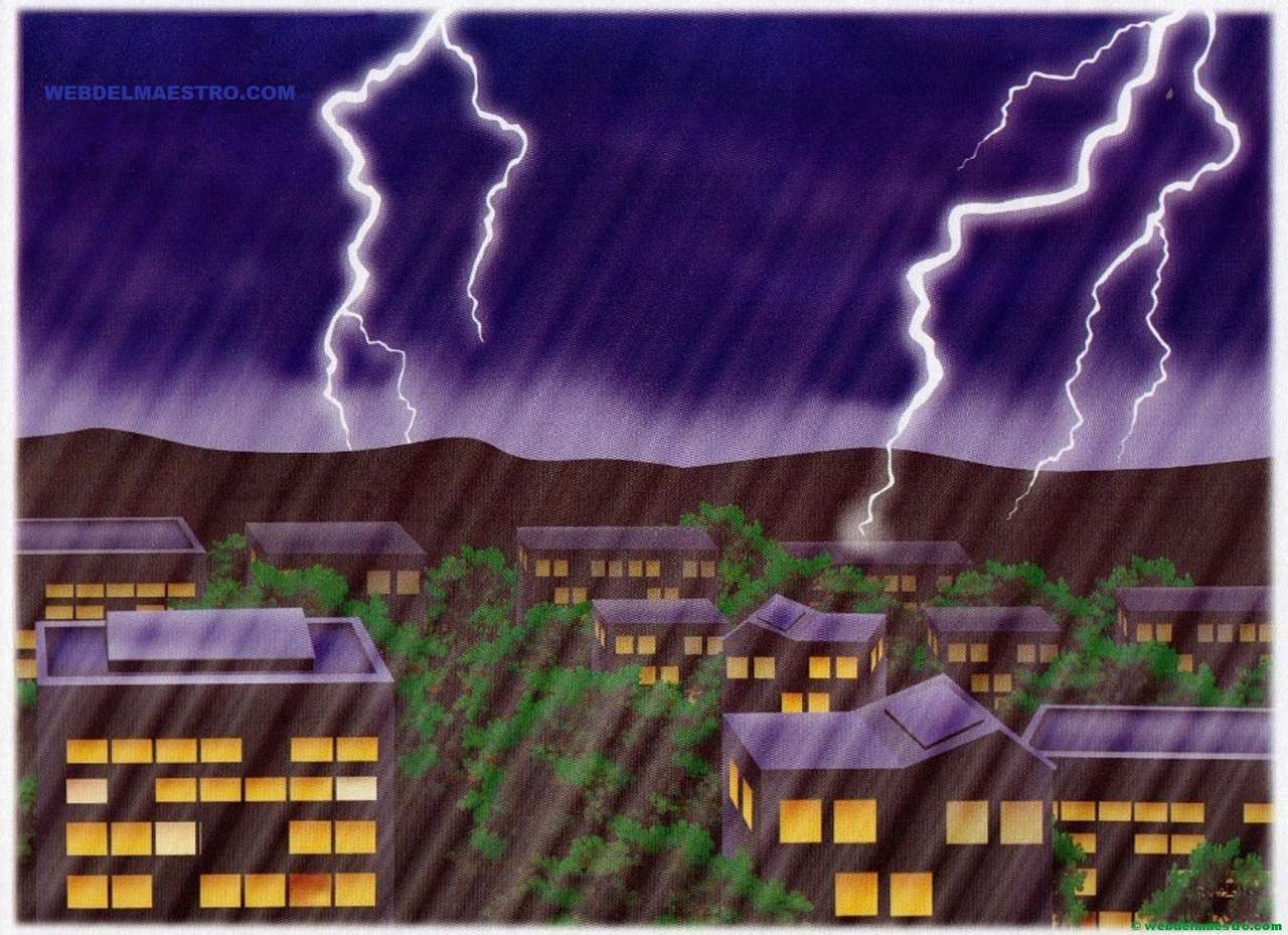 Fenômenos meteorológicos: tempestade elétrica quebra-cabeças online