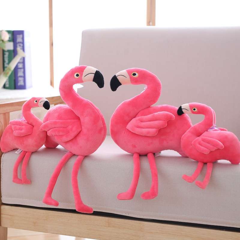 Pluche flamingo's legpuzzel online