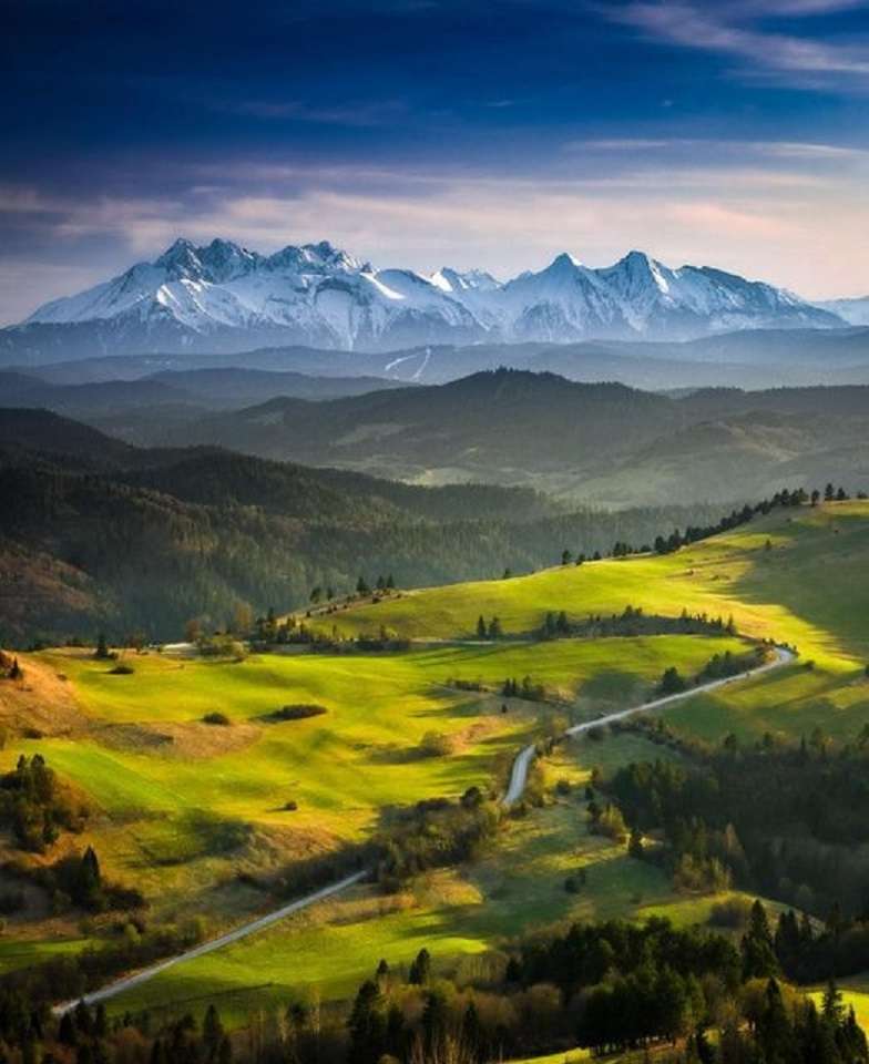 Weergave van de Tatras. online puzzel
