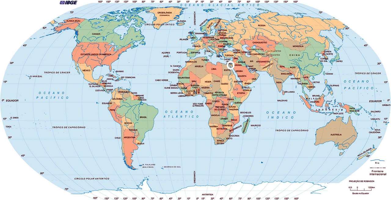 Wereldkaart legpuzzel online