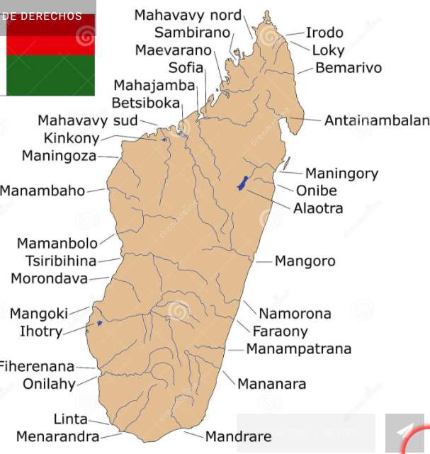 RIOS y LAGOS DE ISLA MADAGASCAR rompecabezas en línea