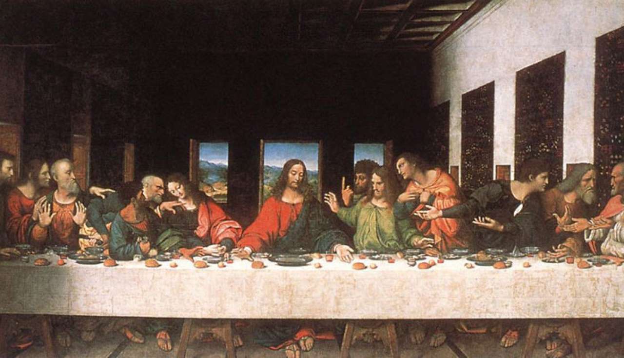 Последната вечеря (Леонардо да Винчи) онлайн пъзел